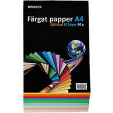 Bungers Färgat Papper A4 80g/m² 250st
