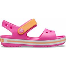 Crocs Rosa Sandaler Crocs Kid's Crocband Sandal - Electric Pink/Cantaloupe