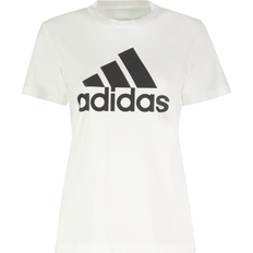 Adidas Dam - Långa ärmar Överdelar adidas Women's Loungewear Essentials Logo T-shirt - White/Black