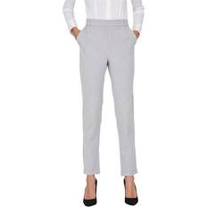 Vero Moda Dam Byxor Vero Moda Maya Tailored Trousers - Grey/Light Grey Melange