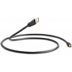 QED USB-kabel Kablar QED Performance Graphite USB A - USB B 2.0 5m