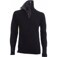 Unisex - XL Överdelar Ulvang Rav Sweater w/zip Unisex - Black/Charcoal Melange