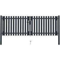 vidaXL Double Door Fence Gate 306x125cm
