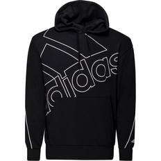 adidas Giant Logo Hoodie Unisex - Black/White