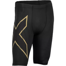 2XU Herr Byxor & Shorts 2XU Light Speed Compression Shorts Men - Black/Gold Reflective