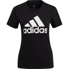 Adidas Bomull - Dam - Långa kjolar Överdelar adidas Women's Loungewear Essentials Logo T-shirt - Black/White