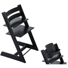 Stokke Svarta Barnstolar Stokke Tripp Trapp Chair & Baby Set