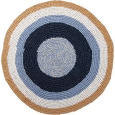 Sebra Multifärgade Textilier Sebra Crocheted floor Mat 120cm Ø120