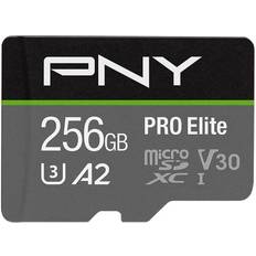 PNY 256 GB Minneskort PNY Pro Elite microSDXC Class 10 UHS-I U3 V30 A2 100 / 90MB/s 256GB