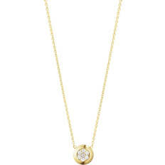 Georg Jensen Aurora Pendant Necklace - Gold/Diamonds