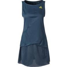 Blåa - Korta klänningar adidas Tennis Heat.RDY Primeblue Dress Women - Crew Navy/Acid Yellow