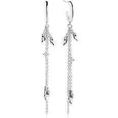 Sif Jakobs Vulcanello Double Chain Earrings - Silver/Transparent