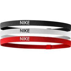 Nike Herr - Röda Accessoarer Nike Elastic Hairband 3-pack - Black/White/University Red