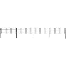 Svarta Staket vidaXL Garden Fence with Spear Top 680x110cm