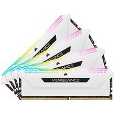 64 GB - DDR4 - Vita RAM minnen Corsair Vengeance RGB Pro SL White DDR4 3600MHz 4x16GB (CMH64GX4M4D3600C18W)
