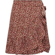 Only Olivia Wrap Skirt - Red/Henna