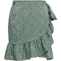 Dam - Korta kjolar - XS Only Olivia Wrap Skirt - Green/Chinois Green