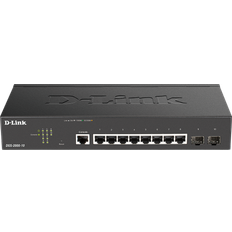 D-Link Gigabit Ethernet - PoE+ Switchar D-Link DGS 2000-10P