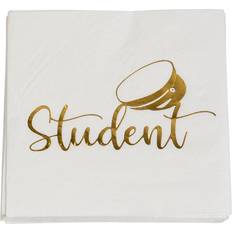 Paper Napkins Student Coffee White 16-pack