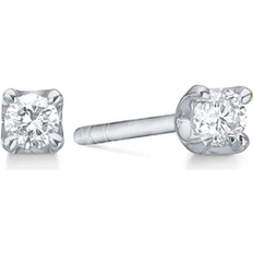 Mads Z Crown Earrings (0.18ct) - White Gold/Diamond
