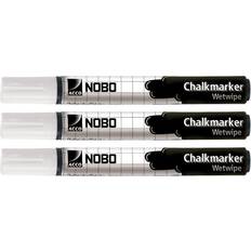 Nobo Chalk Wet Erase Markers 3-pack