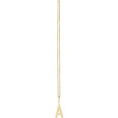 Design Letters Chain Necklace - Gold