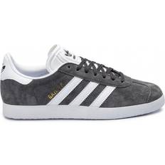 Adidas 44 - Dam Sneakers adidas Gazelle - Dark Grey Heather/White/Gold Metallic
