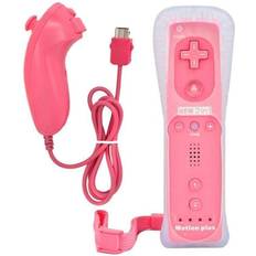 Nintendo Wii Handkontroller MTK Nintendo Wii Motion Plus Remote + Nunchuck - Pink