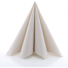 Paper Napkins Textile Sand 40x40cm 12-pack