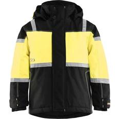 Dold dragkedja - Flickor - Vinterjackor Blåkläder Children's Winter Jacket - Black/Vis Yellow (485819779933)