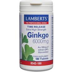 Lamberts C-vitaminer Vitaminer & Kosttillskott Lamberts Ginkgo 6000mg 180 st