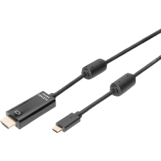 Digitus USB-kabel Kablar Digitus Ferrite USB C-HDMI 2m