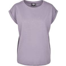 Lila T-shirts Urban Classics Ladies Extended Shoulder Tee - Dusty Purple