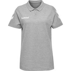 Dam - Viskos Pikétröjor Hummel Go Polo Shirt Women - Grey Melange