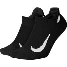 Löpning Underkläder Nike Multiplier No-Show Running Socks 2-pack Men - Black/White
