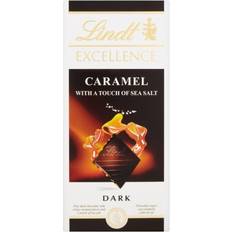 Lindt Konfektyr & Kakor Lindt Excellence Caramel with a Touch of Sea Salt Dark Chocolate Bar 100g