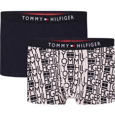 Tommy Hilfiger Logo Waistband Organic Cotton Trunks 2-pack - Mbu/Flag/Logo/Aop/Desert Sky (UB0UB00291)