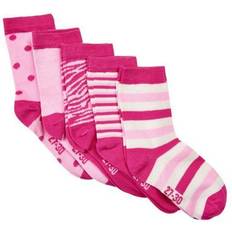 Zebra Strumpor Barnkläder Minymo Socks 5-pack - Pink (5079 545)