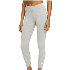 10 - Dam Tights Nike Sportswear Essential Women's Mid-rise 7/8 Leggings - Dark Gray Heather/White