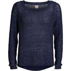 Only Tröjor Only Geena Xo Knitted Sweater - Navy Blazer