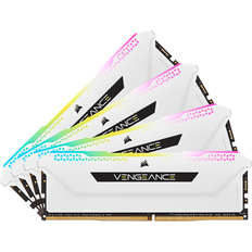 64 GB - DDR4 - Vita RAM minnen Corsair Vengeance RGB Pro SL DDR4 3200MHz 4x16GB (CMH64GX4M4E3200C16W)