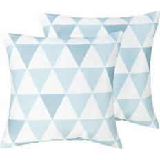 Beliani Kuddar Beliani Triangles 2-pack Komplett dekorationskudde Blue/White (40x40cm)