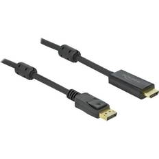 DeLock HDMI-kablar - High Speed (4K) - Standard HDMI-Standard HDMI DeLock Ferrite DisplayPort-HDMI 1.2 7m