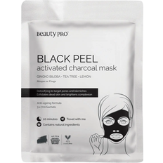 Anti-blemish - Sheet masks Ansiktsmasker Beauty Pro Black Peel Activated Charcoal Mask 3-pack