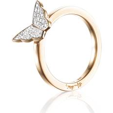 Efva Attling Dam Ringar Efva Attling Little Miss Butterfly & Stars Ring - Gold/Diamonds