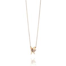 Efva Attling Diamanter Halsband Efva Attling Miss Butterfly and Stars Necklace - Gold/Diamonds