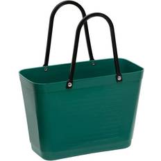 Hinza Plast Toteväskor Hinza Shopping Bag Small (Green Plastic) - Dark Green