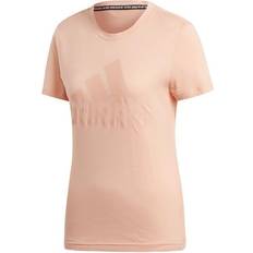 Adidas Dam - Polyester - Rosa T-shirts adidas Women Must Haves Badge of Sport T-shirt - Glow Pink