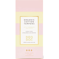 Dermatologiskt testad Tamponger DeoDoc Organic Cotton Tampons Super 14-pack