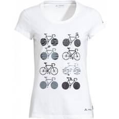 Vaude Dam - Ekologiskt material Kläder Vaude Women's Cyclist V T-shirt - White